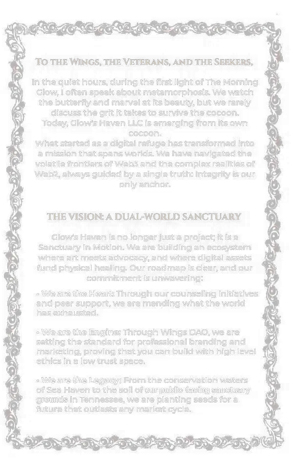 Letter from Glow — page 1